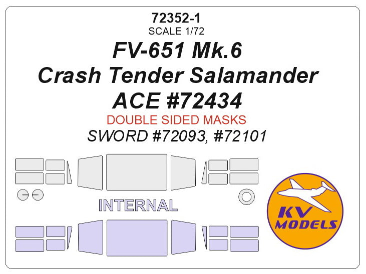 KV Models KV72352-1 1:72 FV-651 Mk.6 Crash Tender Salamander