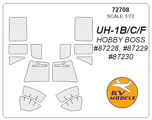 KV Models KV72708 1:72 Bell UH-1B/C/F Huey