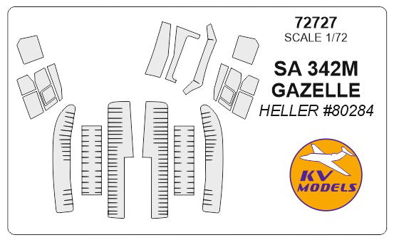 KV Models KV72727 1:72 Aerospatiale SA 342M GAZELLE