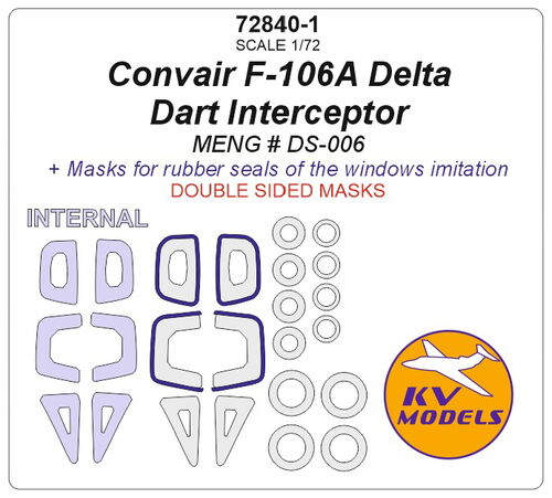 KV Models KV72840-1 1:72 Convair F-106A Delta Dart Interceptor