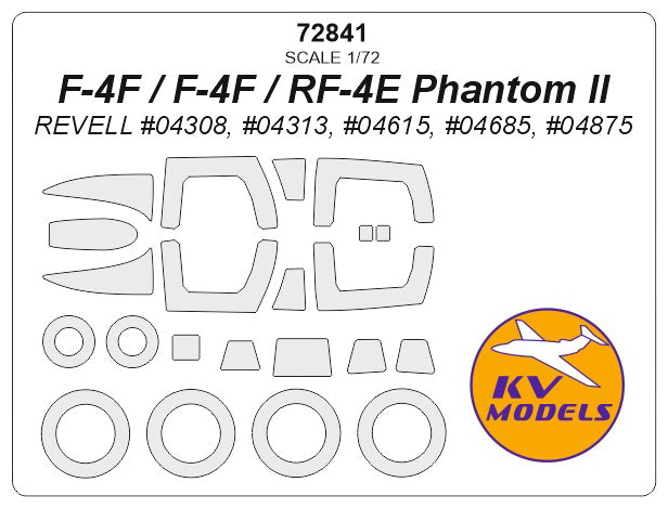 KV Models KV72841 McDonnell F-4F Phantom / RF-4E Phantom II Masks 1:72