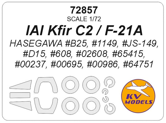 KV Models KV72857 1:72 IAI Kfir C2 / F-21A