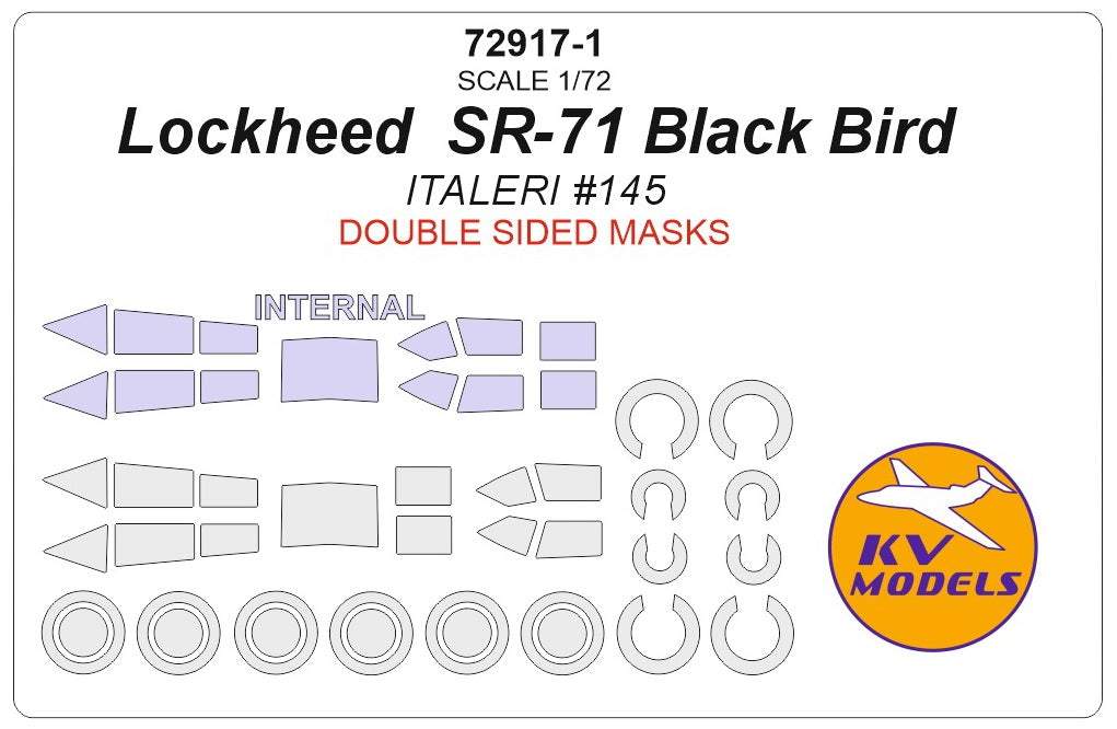 KV Models KV72917-1 1:72 Lockheed SR-71 Black Bird