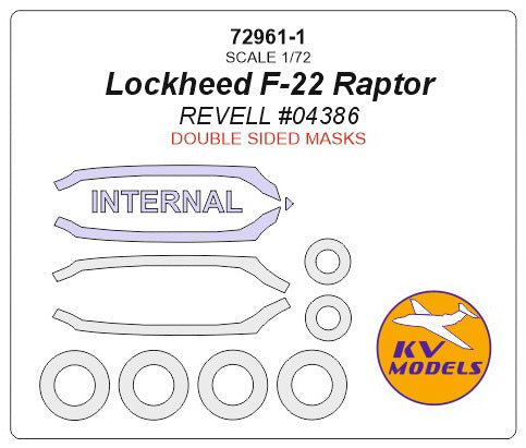 KV Models KV72961-1 1:72 Lockheed-Martin F-22 Raptor