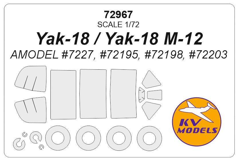 KV Models KV72967 1:72 Yakovlev Yak-18 / Yak-18 M-12