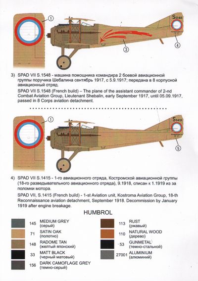 KV Models KVD48003 1:48 Spad VIIC.I Part 1