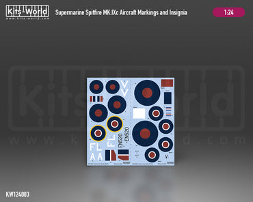 Kits-World KW124003 Spitfire Mk.IXc MK915 No. 16 Sqn Decals 1:24