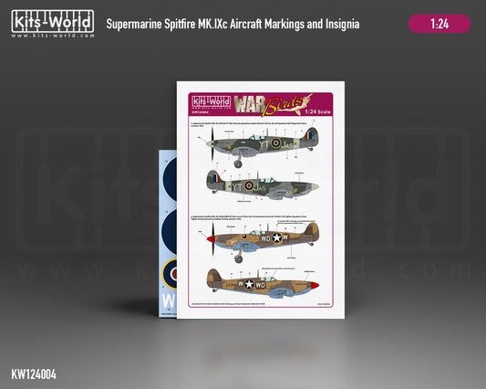 Kits-World KW124004 Spitfire Mk.IXc MH358 YT-JAS Decals 1:24