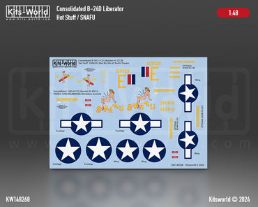 Kits-World KW148268 B-24D Liberator Hot Stuff 330th BS 9th AF 1:48
