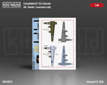 Kits-World KW148272 B-24J Liberator Ole Tomato 22nd BG 1:48