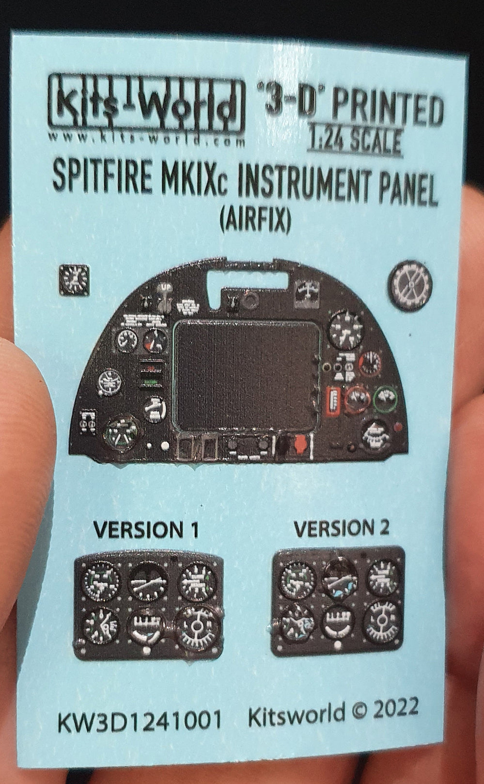 Kits-World KW3D1241001 Spitfire Mk.IXc 3D Instrument Panel 1:24