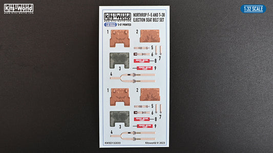 Kits-World KW3D132033 Northrop F-5/T-38 3D Seat Harness 1:32