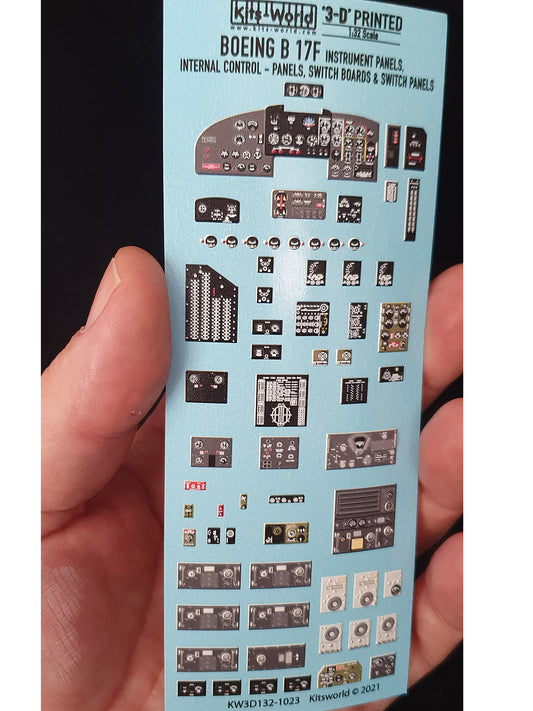 Kits-World KW3D1321023 B-17F Flying Fortress 3D Instrument Panel 1:32