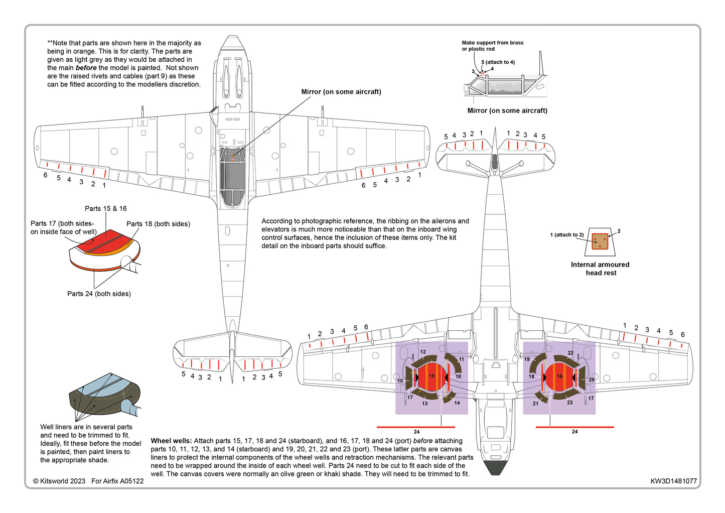 Kits-World KW3D1481077 1:48 Messerschmitt Bf-109E-1, Bf-109E-3, Bf-109E-7