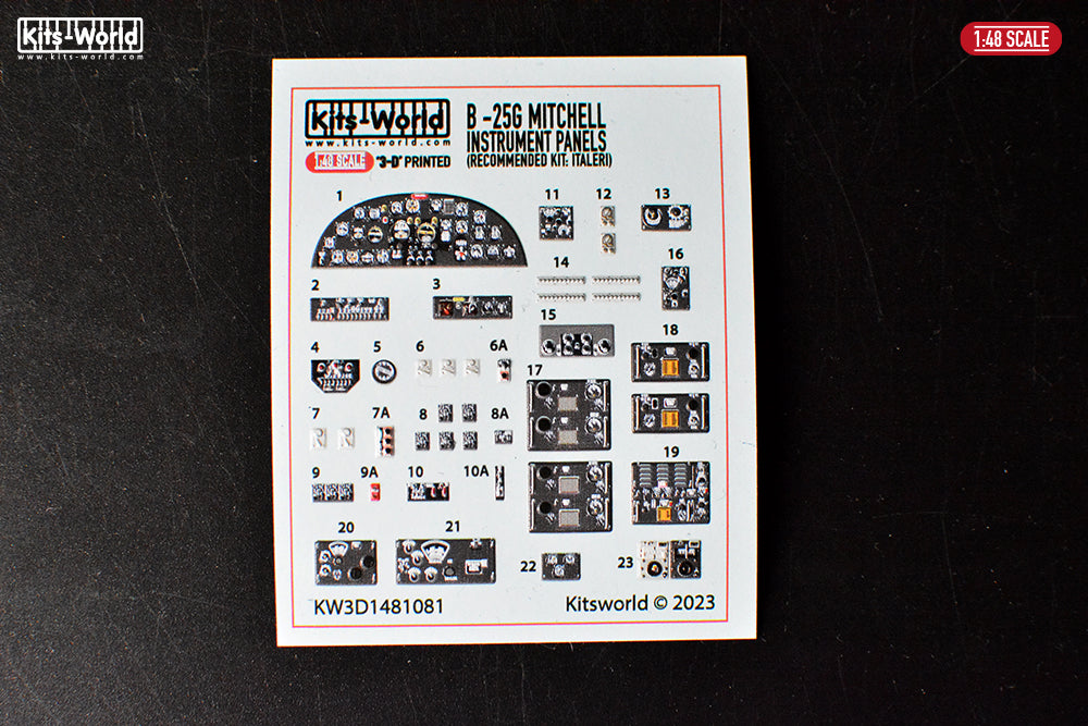 Kits-World KW3D1481081 1:48 North-American B-25G Mitchell