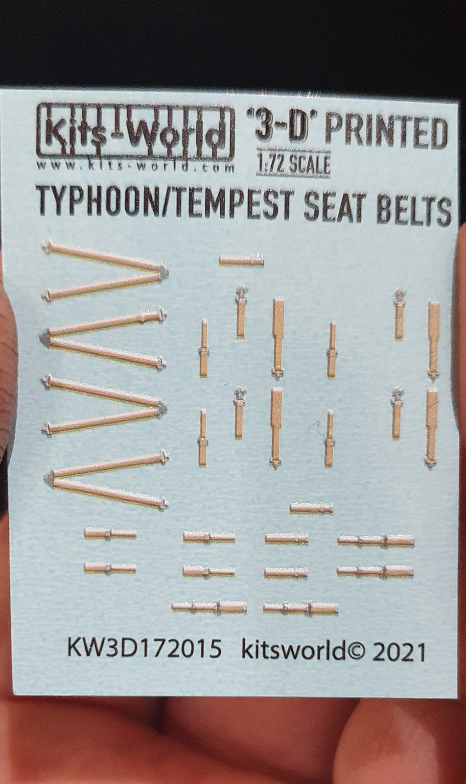 Kits-World KW3D172015 Hawker Typhoon/Tempest 3D Seat Belts 1:72