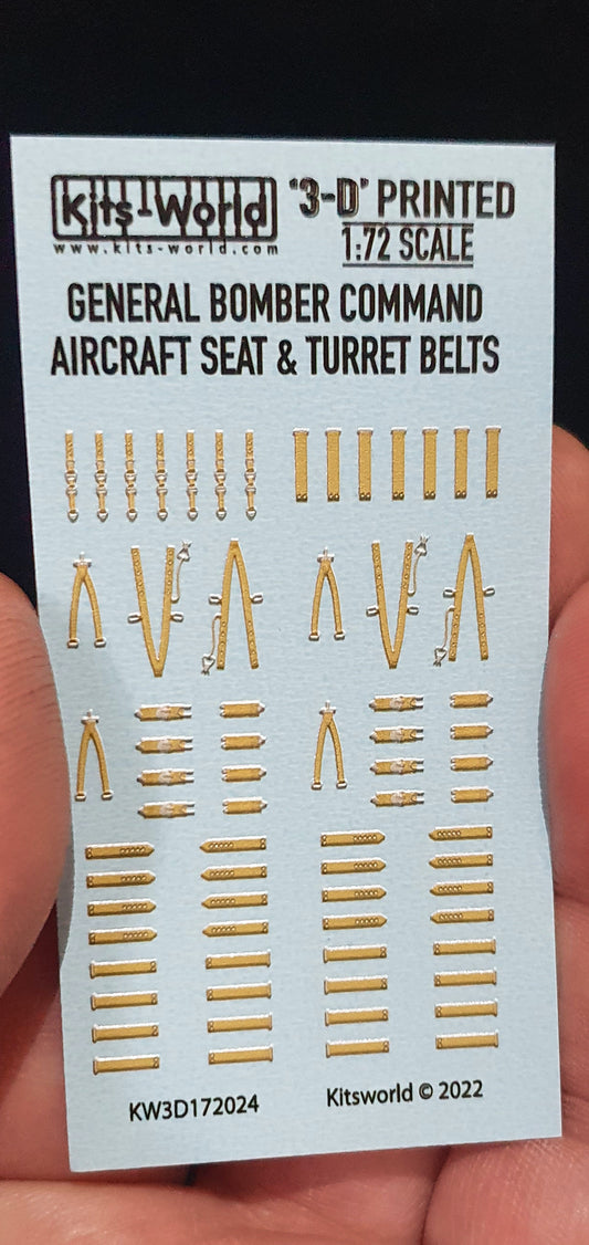 Kits-World KW3D172024 RAF Bomber Command 3D Seat Belt Set 1:72