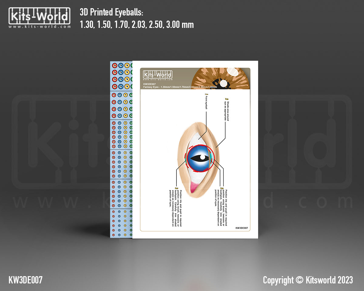 Kits-World KW3DE007 336 FANTASY EYEBALLS DECALS