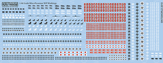 Kits-World KW148194 Various Generic 'Kill' Markings 1:48