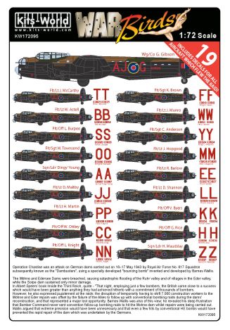 Kits-World KW172095 Avro Lancaster B.I/III Dambusters 70th Anniv 1:72