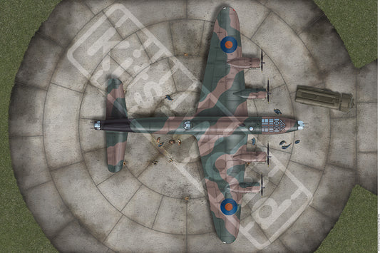 Kits-World KWB48-502 1:48 RAF Dispersal 150ft 'Frying Pan' type