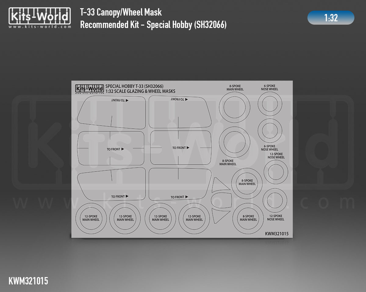 Kits-World KWM321015 1:32 Lockheed T-33 Shooting Star