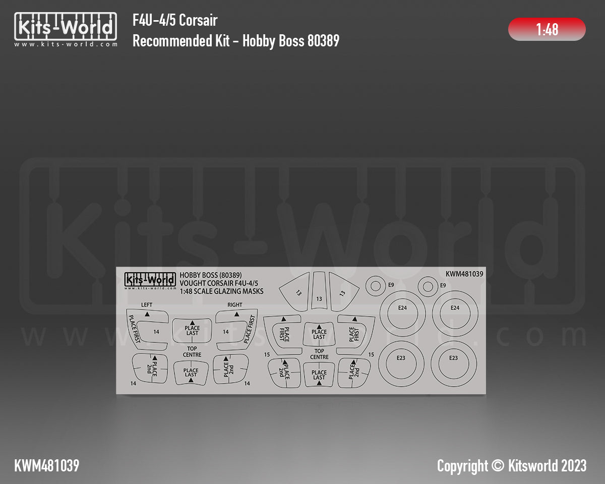 Kits-World KWM481039 1:48 Vought F4U-4