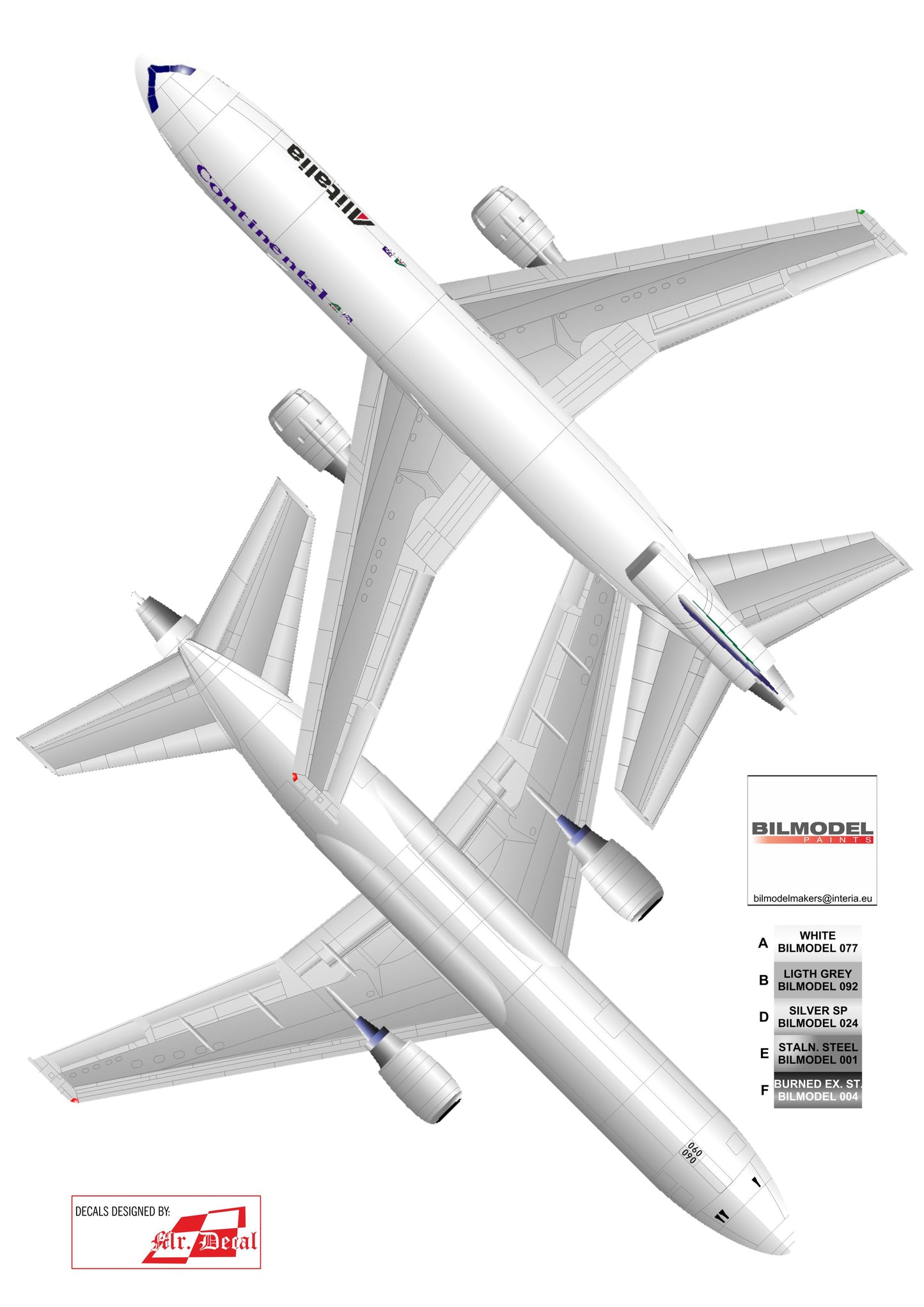 Karaya KY144-26 1:144 DC-10-30 Alitalia/Continental N68060