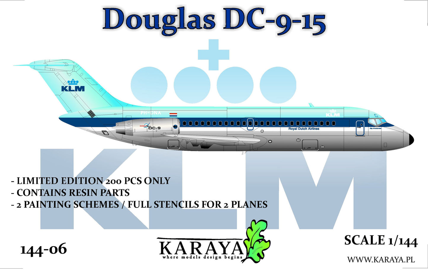 Karaya KY144-06 1:144 Douglas DC-9-15