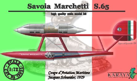 Karaya KY72022 1:72 Savoia-Marchetti S.65 1929 racer floatplane