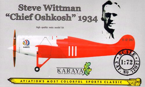 Karaya KY72027 Steve Wittman Chief Oshkosh 1934 Kit 1:72