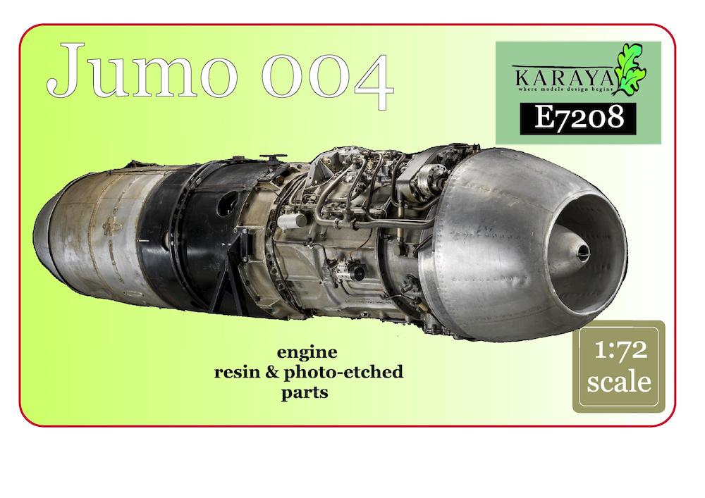 Karaya KYE7208 1:72 Jumo 004 jet engine-resin + PE