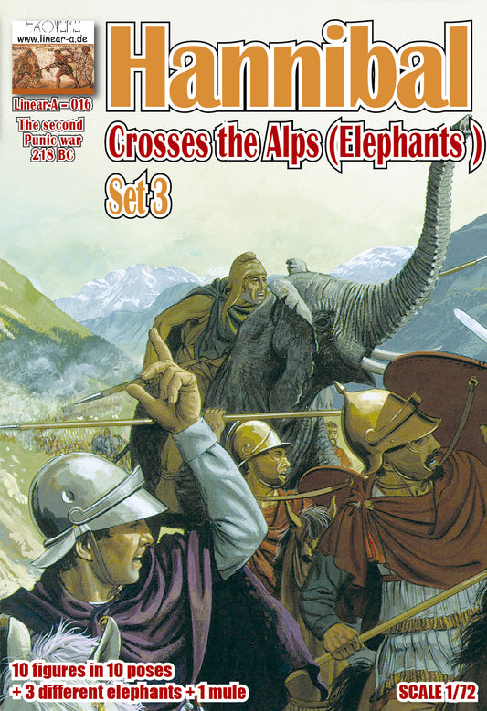 Linear-A LA016 1:72 Hannibal crosses the Alps Set 3