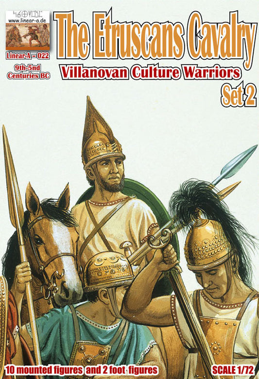 Linear-A LA022 The Etruscans Villanovan Culture Warriors 1:72