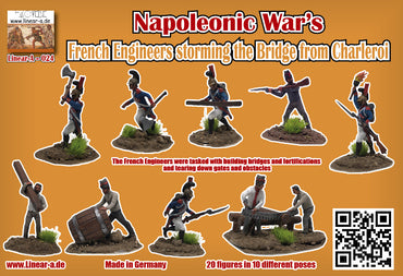 Linear-A LA024 Napoleonic French Engineers Charleroi Bridge 1:72