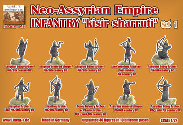 Linear-A LA056 1:72 Neo-Assyrian Empire Set 1 INFANTRY