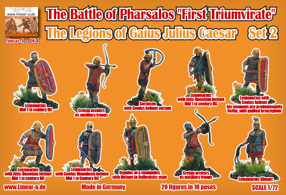 Linear-A LA064 Legions of Gaius Julius Caesar Set 2 1:72