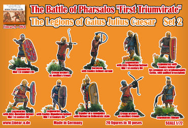 Linear-A LA064 Legions of Gaius Julius Caesar Set 2 1:72