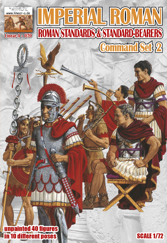 Linear-A LA070 1:72 IMPERIAL ROMAN Command SET 2 MORE