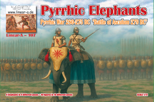 Linear-A LA107 Pyrrhic Elephants Battle of Asculum 1:72