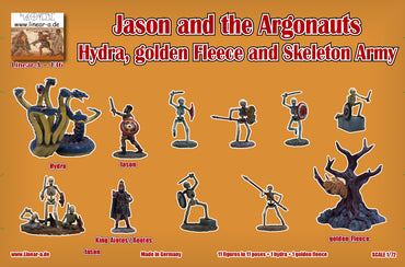 Linear-A LA136 1:72 JASON & THE ARGONAUTS HYDRA, GOLDEN FLEECE, SKELETON ARMY,
