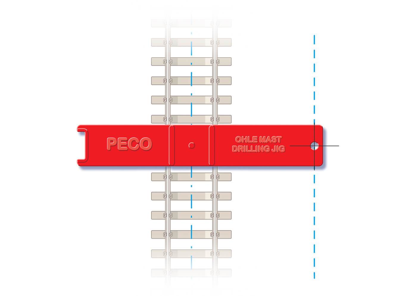 PECO LC-115 Catenary Mast Installation Jig HO/OO Gauge