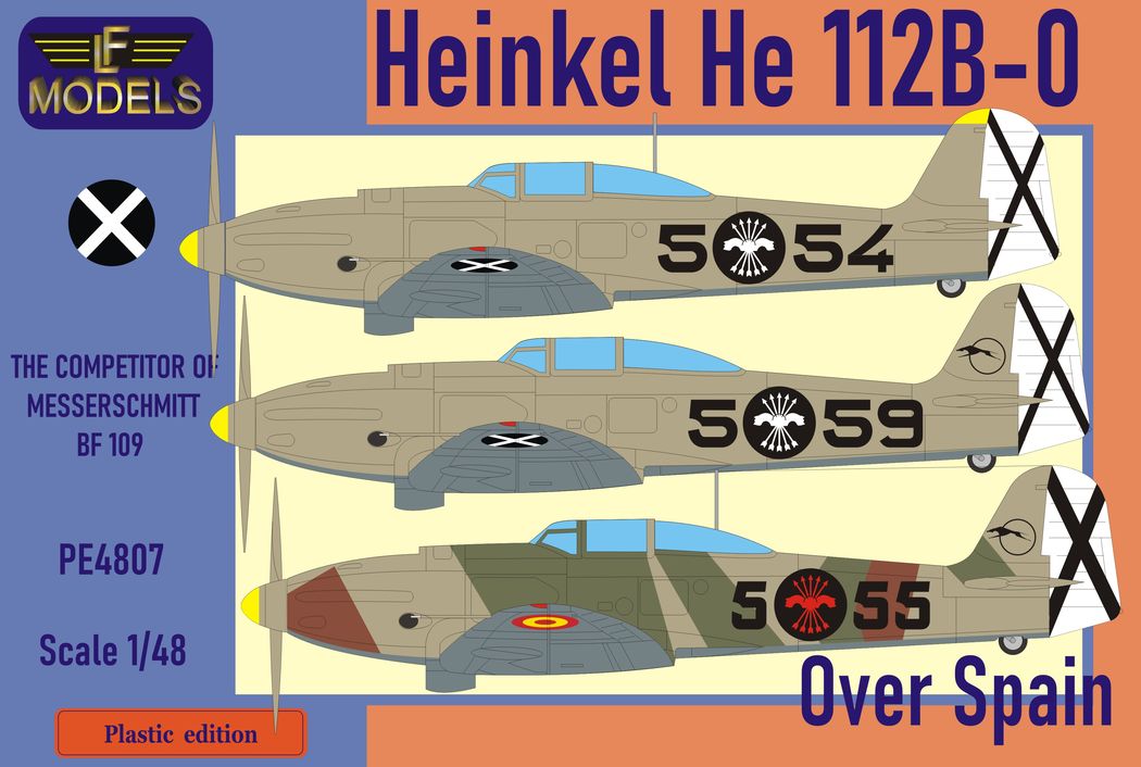 LF Models LFPE4807 1:48 Heinkel He-112B-0 over Spain