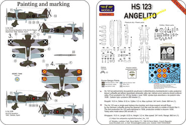 LF Models LFPE7272 Henschel Hs-123 Spanish Service Model Kit 1:72