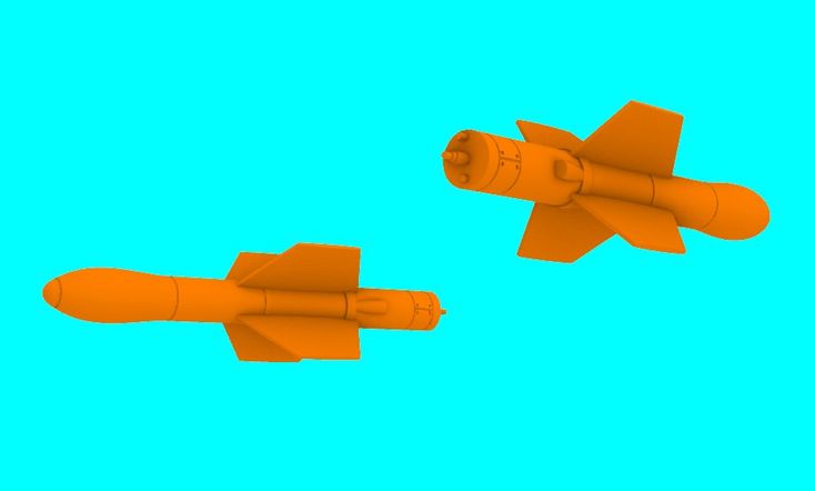 LF Models LF3D7211 1:72 AS.12 missile 2pcs
