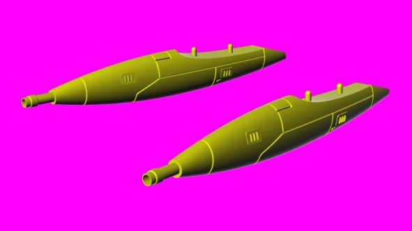 LF Models LF3D7235 1:72 DEFA 30mm cannons for Aermacchi MB-326K Impala 3D