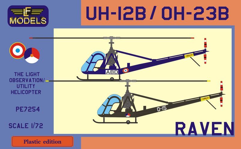 LF Models LFPE7254 1:72 Hiller UH-12B / UH-12B Raven