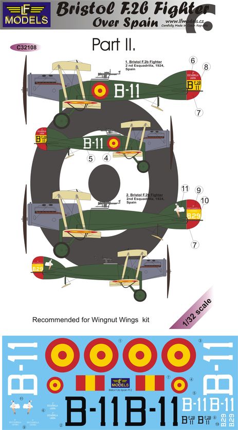 LF Models LFMC32108 1:32 Bristol F.2b Fighter over Spain Part II