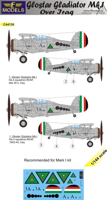 LF Models LFMC44130 1:144 Gloster Gladiator Mk.I over Iraq