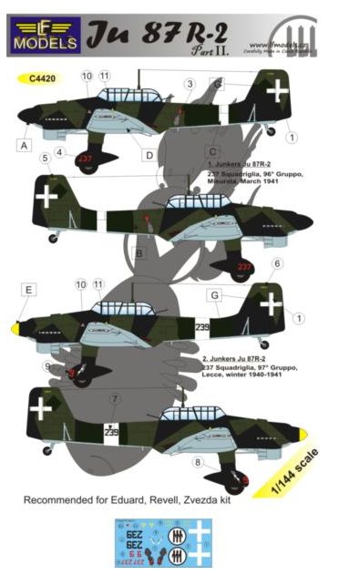 LF Models LFMC4420 1:144 Junkers Ju-87R-2 'Stuka' part 2
